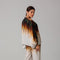 White Abstract Ombre Co-ord Set