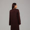 Brown Button-Down Maxi Dress 