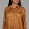 Brown Burnished Brown Jacquard Co-Ord Set