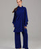 Blue Cobalt Draped Co-Ord Set