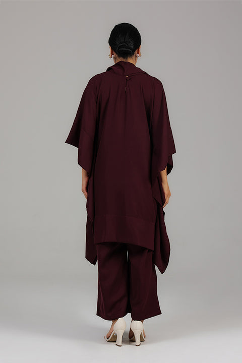 Purple Draped Co-Ord Set