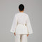 Off White Wrap Detail Modest Co-Ord Set