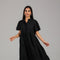 Black Tiered Modest Dress