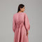 Dusty Pink Pintuck Detail Modest Dress