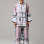 Printed Pastel Co-ord Set JS 006 Pink