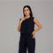 Navy Blue Sleeveless Co-Ord Set