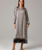 Black & Gold Geometric Print Shirt Dress 