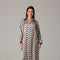 Black & Gold Geometric Print Shirt Dress 