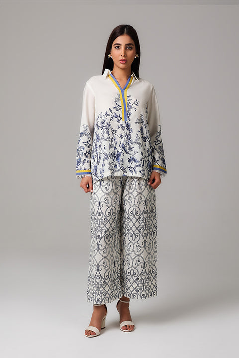 Cream Printed Co-Ord Set