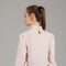 Peach High-Neck Draped Top