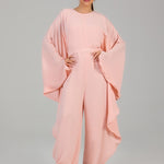 Blush Draped Jumpsuit JS 013 Pink