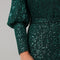 Green Sequin High-Neck Maxi Dress
