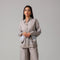 Beige Monochrome Stripe Co-ord Set