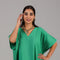 Emerald Green Relaxed Modest Kaftan Dress