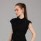 Black Draped Wrap Detail Top 