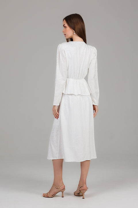 White Muse Wrap Dress