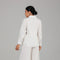 White Relaxed Shirt & Wide-Leg Pants Set