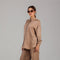 Brown Steel Satin Co-ord Set