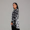 Black and White Monochrome Geometric Printed Co-ord Set 