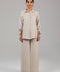 Beige Steel Satin Co-ord Set