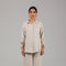 Beige Steel Satin Co-ord Set