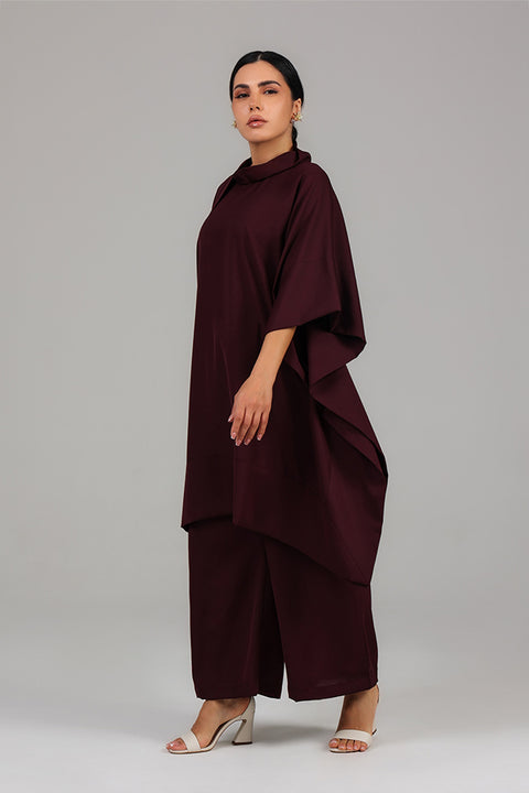 Purple Draped Co-Ord Set