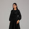 Black Pintuck Detail Modest Dress