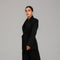 Black Tailored Jacket & Pleated Skirt Set