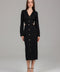 Black Midnight Cut-Out Detail Midi Dress