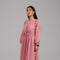 Dusty Pink Pintuck Detail Modest Dress