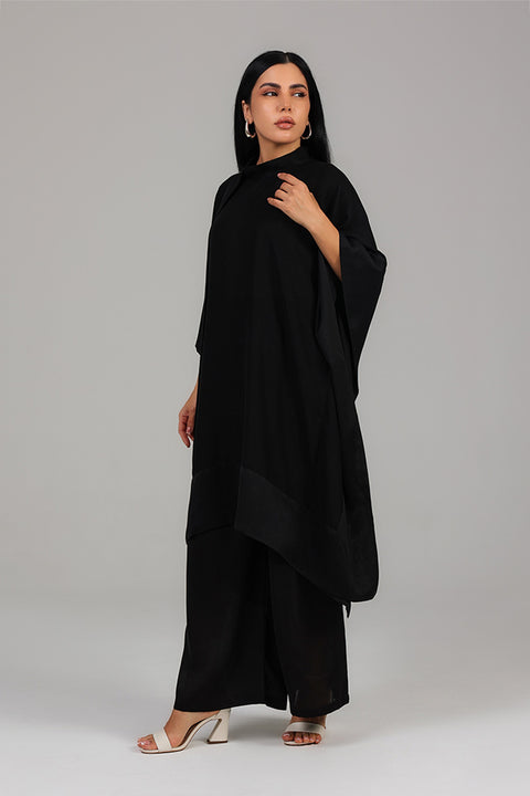 Black Draped Co-Ord Set