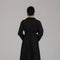 Black Wrap-Style Maxi Dress