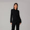 Black Midnight Black Draped Co-Ord Set