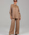 Brown Steel Satin Co-ord Set