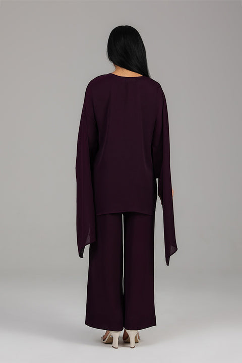 Purple Layered Co-Ord Set 