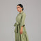 Sage Green Tiered Shirt Dress