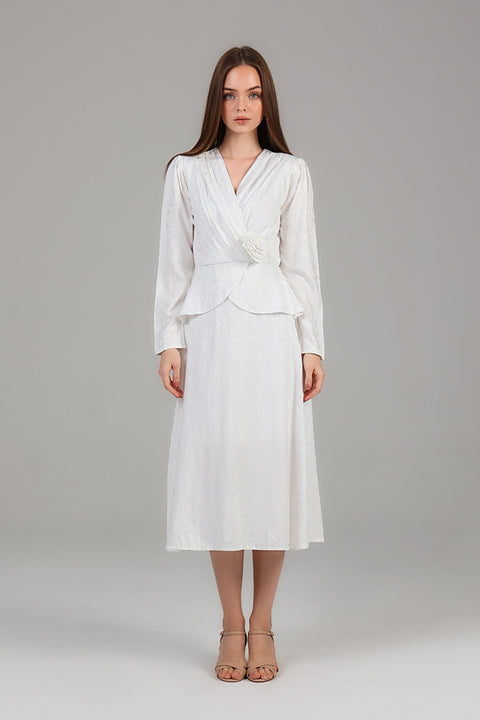 White Muse Wrap Dress