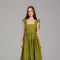 Limerick Eyelet Midi Dress with Belt