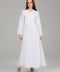 White Wrap-Style Maxi Dress