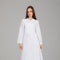 White Wrap-Style Maxi Dress