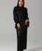 Black Sequin High-Neck Maxi Dress