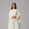 Cream Embellished Kaftan Gown