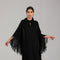 Black Fringe Kaftan
