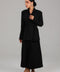 Black Tailored Jacket & Pleated Skirt Set
