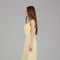 Yellow Draped One-Shoulder Jumpsuit 