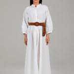 Belted Maxi Dress PR 002 Off White