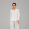 White Relaxed Shirt & Wide-Leg Pants Set