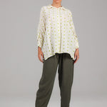 Polka Dot Relaxed Shirt BKMF 016 Green