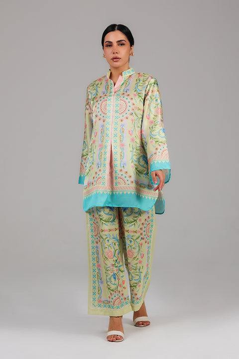 Yellow Floral Printed Co-ord Set