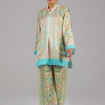 Floral Printed Co-ord Set JS 004 Yellow